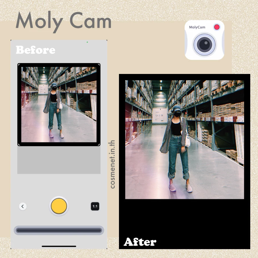 แอพกล้องฟิล์ม Moly Cam