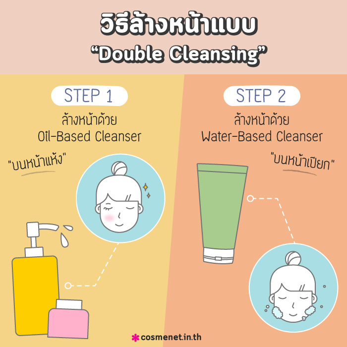 double cleansing วิธีล้างหน้าให้สะอาด แถมลดสิว