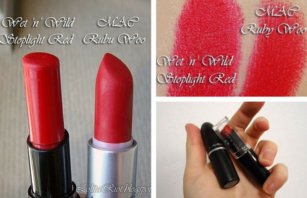 ruby woo VS stoplight red