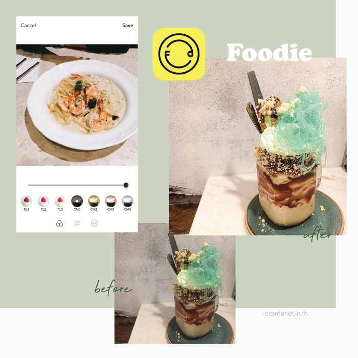 แอพแต่งรูป foodie