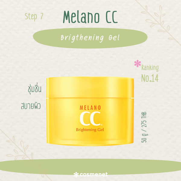 ครีมเจล เป็นสิว Melano CC Gel