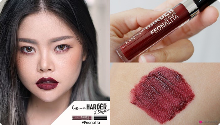 รีวิว 4U2 Kiss Me Harder X Blogger สี Feonalita