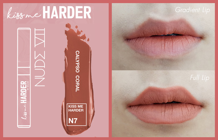 รีวิวลิป 4U2 Kiss me Harder Nude Creamy Matt Liquid Lipstick