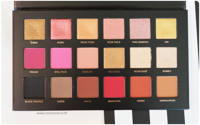 รีวิว huda beauty rose gold remastered palette