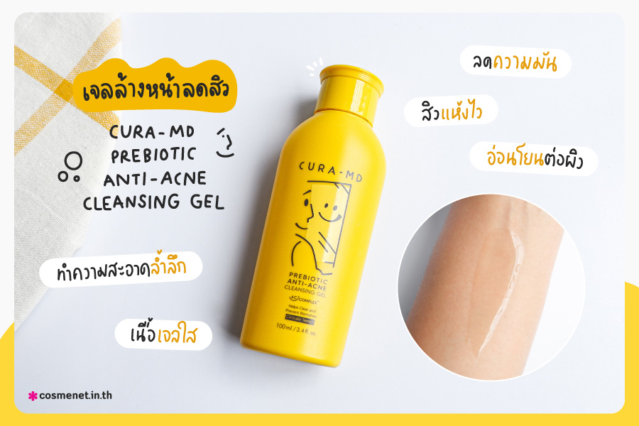 เจลแต้มสิว CURA-MD Prebiotic Anti-Acne Clear Gel