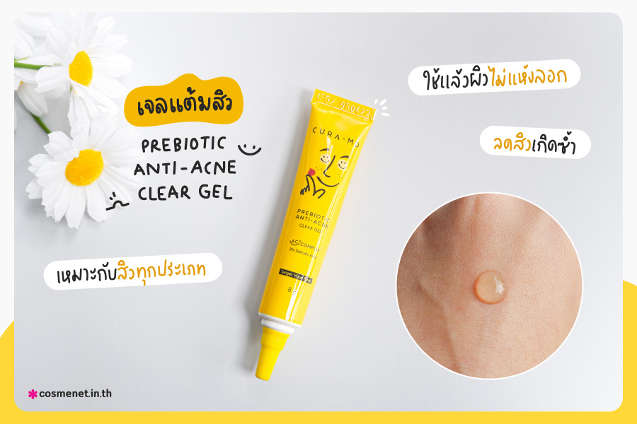 เจลแต้มสิว CURA-MD Prebiotic Anti-Acne Clear Gel