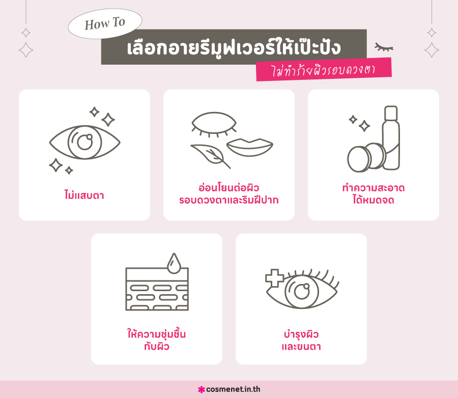 วิธีเลือกอายรีมูฟเวอร์