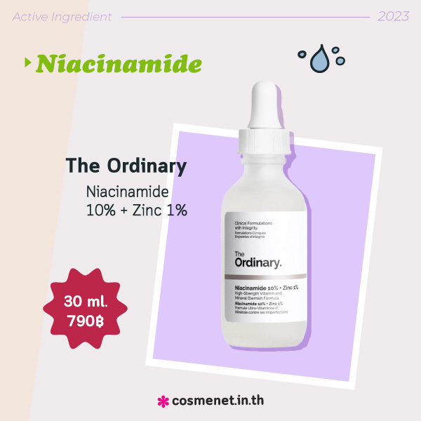 เทรนด์สกินแคร์ 2023 The Ordinary Niacinamide 10%   Zinc 1%