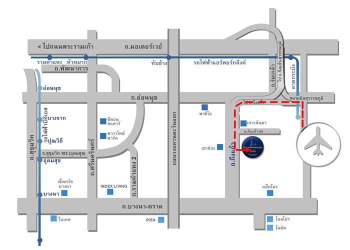 แผนที่ Suvarnabhumi Ville